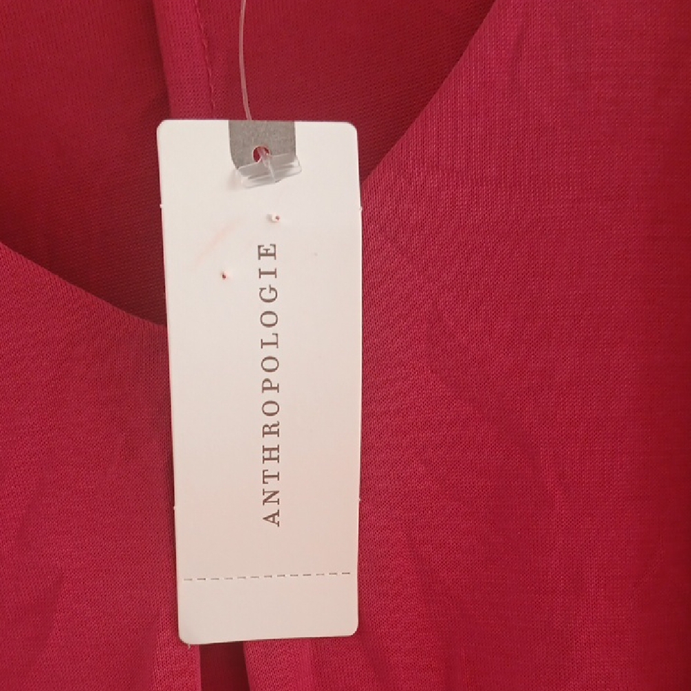 Anthropologie Pink Asymmetrical Tiered Camisole - Picture 2 of 5